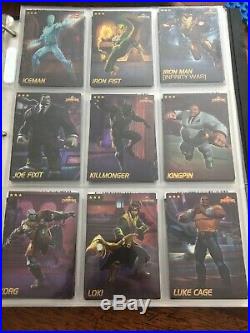 COMPLETE Set Of 75 Marvel Arcade Game Cards Contest Of Champions NonFoil LOOK