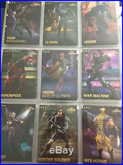 Marvel Contest Champions Arcade Game Dave Busters Complete Foil Set 75 Cards 