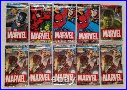 10 Packs (50 Cards) Marvel Heroes 2017 Panini Cards Collection