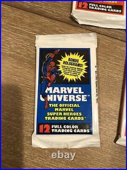 10-packs1990 Marvel Universe Series 1 Sealed Packs! From 1 factory box PSA