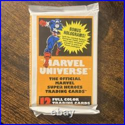 11 SEALED PACKS? 10 Cards each Marvel Universe 1990 Trading Cards