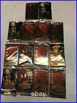 14 Pks 1995 Fleer Marvel Metal Inaugural Edition Trading Cards Factory Sealed