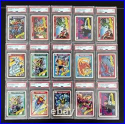 (15) PSA Graded Lot / 1990 Marvel Universe IRON MAN WOLVERINE THING PSA 10 9 8 7