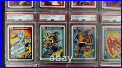 (15) PSA Graded Lot / 1990 Marvel Universe IRON MAN WOLVERINE THING PSA 10 9 8 7
