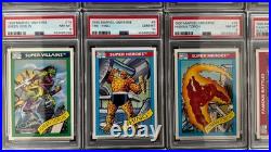 (15) PSA Graded Lot / 1990 Marvel Universe IRON MAN WOLVERINE THING PSA 10 9 8 7