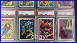 (15) PSA Graded Lot / 1990 Marvel Universe IRON MAN WOLVERINE THING PSA 10 9 8 7