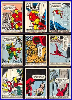 1966 DONRUSS MARVEL SUPER HEROES COMPLETE (66) TRADING CARD SET EX-NM + Wrapper