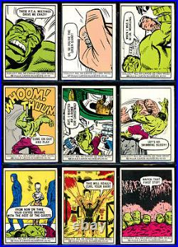 1966 Donruss Marvel Comics Super Comic Heros Near Complete 65/66 Card Set