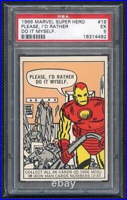 1966 Donruss Marvel Iron Man Rookie #19 PSA 5 Pop 10