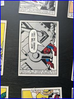 1966 Donruss Marvel MCG Super Heroes Trading 27 Card Lot High Grade Spider-ManRC
