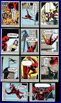 1966 Donruss Marvel Super Heroes Set 66 Ex-mt / Nm-mt + Hulk Variation Spiderman