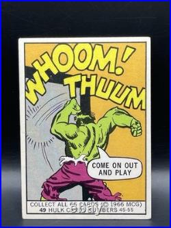1966 Donruss Marvel Super Heroes card #49 Hulk COME OUT AND PLAY