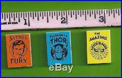1966 Marvel Mini Comic Books. Spiderman, Thor, and Sgt Fury (Lot of 3)