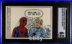 1966 Marvel Super Heroes Card #34 Spider-Man Donruss High Grade TRUE ROOKIE