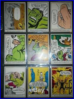 1966 Marvel Super Heroes Complete (66) Card Set & Wrapper Donruss