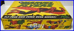 1966 Topps MARVEL FLYERS DISPLAY BOX w 10 UNOPENED PACKAGES / FLYERS Marvelmania