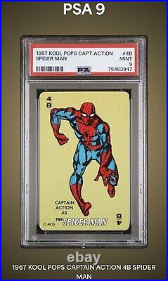 1967 Kool Pops Captain Action 4b Spider-man Psa 9 Mint Population Of Only 5