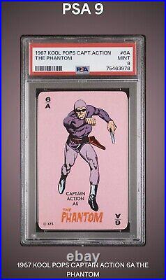 1967 Kool Pops Captain Action 6a The Phantom Psa 9 Mint Graded Newest Psa Label