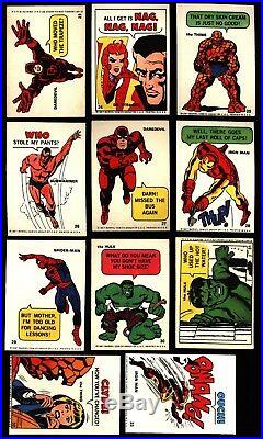 1967 Philadelphia Marvel Super Heroes Sticker Set 55 Ex / Nm-mt Spider Man Thor