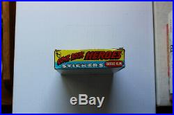 1974 Topps Marvel Comic Book Heroes Stickers Wax Box with 36 Packs FULL BOX