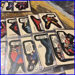 1975-1976 TOPPS MARVEL Comic Book Heroes Trading Cards Stickers Lot of 44 1975-1976 TOPPS MARVEL Comic Book Heroes Trading Cards Stickers Lot of 44