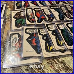 1975-1976 TOPPS MARVEL Comic Book Heroes Trading Cards Stickers Lot of 44 1975-1976 TOPPS MARVEL Comic Book Heroes Trading Cards Stickers Lot of 44