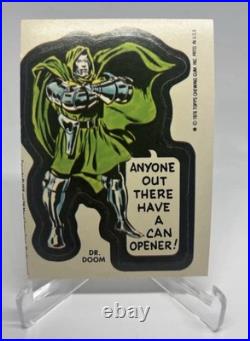 1976 Topps Marvel Stickers Doctor Doom (Next stop Grading PSA or Beckett)