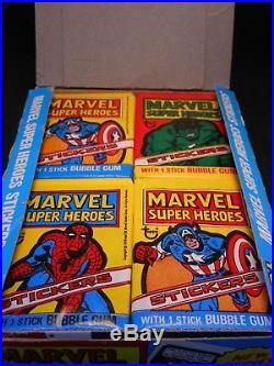 1976 Topps Marvel Super Heroes 36ct Wax Pack Box