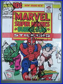 1976 Topps Marvel Super Heroes Stickers Box BBCE Authenticated 36 Wax Packs