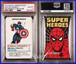 1977 Marvel Superheroes Captain America Top Trumps Card Game Psa 8 Nm-mint Pop 4