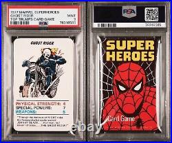 1977 Marvel Superheroes Ghost Rider Top Trumps Card Game Psa 9 Mint Pop 4 Rare
