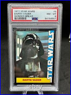 1977 Wonder Bread Star Wars Card #5 Darth Vader Graded PSA 8 NM-MT