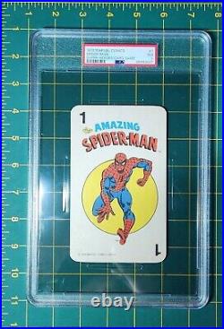 1978 Marvel Comics Super-Heroes Card Game #1 Spider-Man PSA 7 NM