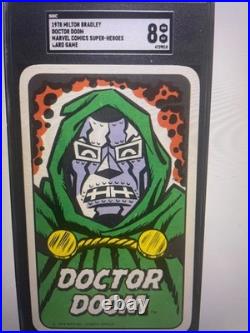 1978 Marvel Comics Super Heroes Card Game MILTON BRADLEY DR DOOM SGC 8! RARE