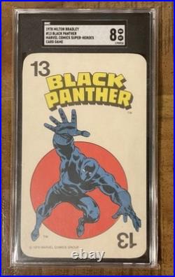 1978 Milton Bradley #13 Black Panther Marvel Super Heroes Card Game Sgc 8 Nm-mt