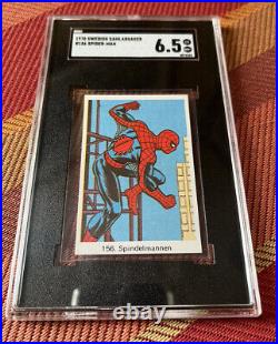 1978 Swedish Samlarsaker #156 Spiderman Spindelmannen SGC 6.5 POP 1 Ultra Rare