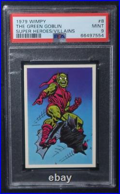 1979 Wimpy Super Heroes / Villains Marvel #8 GREEN GOBLIN PSA 9 MINT