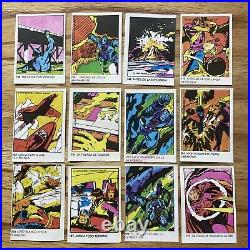 1980 Lot of 38 Marvel Captain America Argentina Vintage Figurine Trading Cards