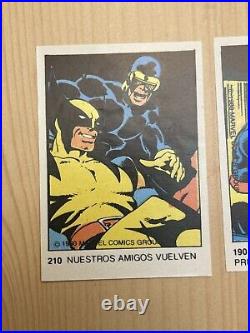 1980 Marvel Terrabusi Lot Wolverine RC Rookie Cards Argentina Variant Rare