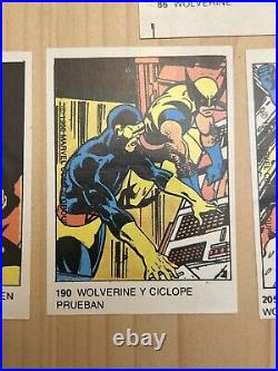 1980 Marvel Terrabusi Lot Wolverine RC Rookie Cards Argentina Variant Rare