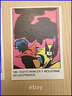 1980 Marvel Terrabusi Lot Wolverine RC Rookie Cards Argentina Variant Rare