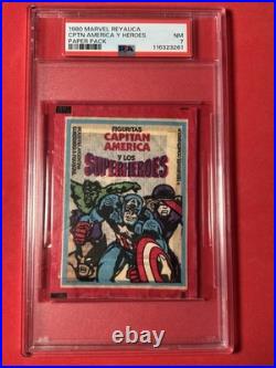 1980 Ultra Figus Marvel Superheroes Sealed Pack Argentina PSA 7! Wolverine RCs