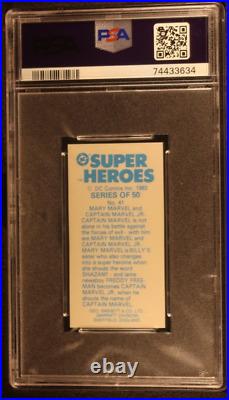1983 Geo. Bassett & Co. Inc. DC Superheroes MARY MARVEL CAPT MARVEL JR #41 PSA 5