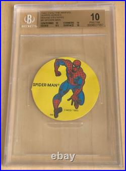 1983 Ovaltine Marvel Super Heroes Stickers? SPIDER-MAN? BGS 10? PRISTINE