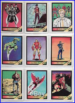 1987 Comic Images MARVEL UNIVERSE 1 NM-MT Complete Set 1-90 in Plastic Pages