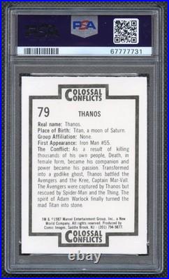 1987 Cosmic Images Thanos Rookie PSA 8