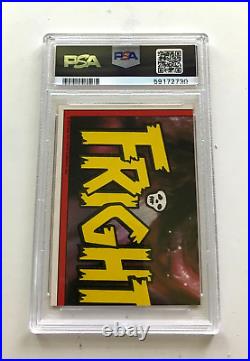 1988 Topps Fright Flicks Stickers #5 Freddy Krueger PSA 10 GEM MINT Rookie Pop 1