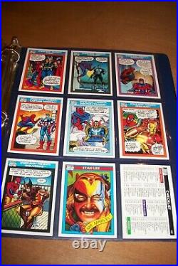 1990 & 1991 Marvel Universe Series 1 & 2Trading Cards COMPLETE BASE SETS #1-162