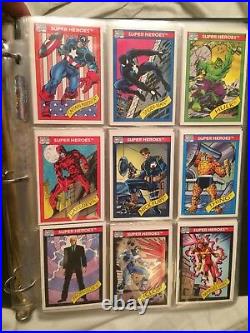 1990,1991 marvel comics trading cards complete sets With Holograms
