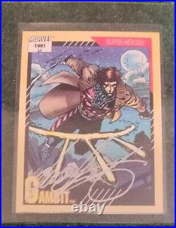 1990-1993 Marvel Trading Cards Mixed Lot of 12 Autographed Cards Chris Clermont